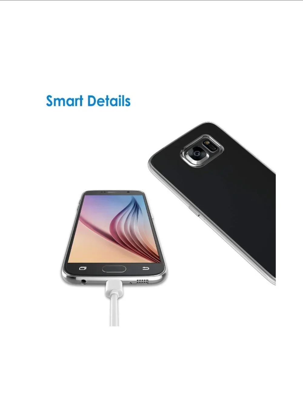 2 NEW Samsung Galaxy S6 Case Clear Transparent Slim Scratch Resistant TPU Cover